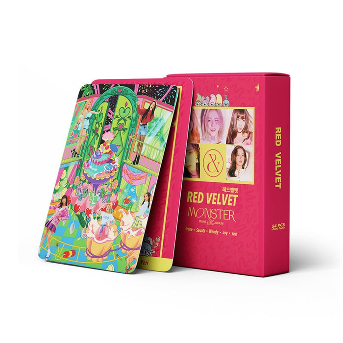 45 Pcs / Set Kpop Red Velvet Photocard Album Poster Card High Quality HD Ins Picture Self Made Paper Lomo Card Fans Gift