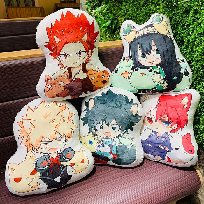 45cm Anime My Hero Academia Figure Plush Age of Heroes Figurine Deku Action Collection Super Soft Pillow Doll