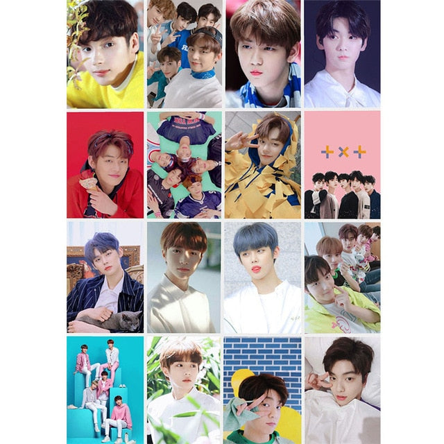 54 Pcs / Set Kpop TXT Album Photo Card Lomo Cards Postcards Decoration Self Made Photo Cards Decoration Supplies Fans Gifts