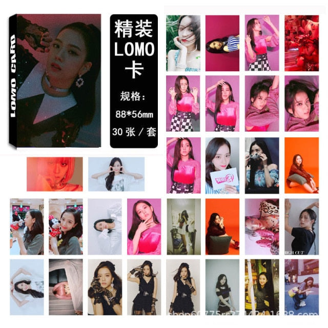 54 Pcs / Set Kpop  Twice Red Velvet  Album Photo Card LOMO Cards Postcards Decoration Supplies Fans Gifts