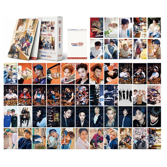 54 Pcs/set Kpop StrayKids 2021 Photocard New Album High Quality Photo Album Card For Fans Collection LOMO Card New Arrivals