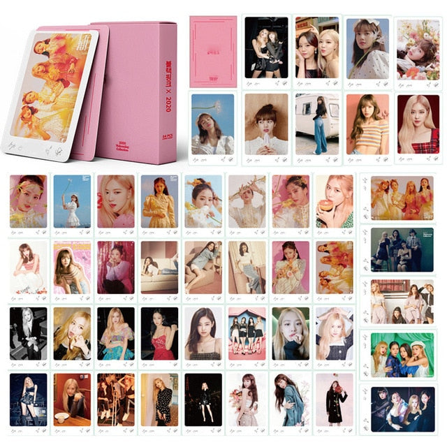 54 pcs/pack KPOP JENNIE LISA ROSE JISOO New Album ICE CREAM LOMO Cards Photo Cards