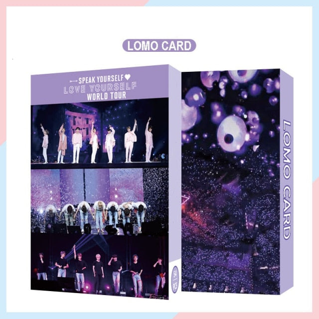 54PC KPOP Boys Photocard Album SPEAK YOURSELF Self Made Paper Card Lighes/Boys With Luv Photo Cards Poster  DREAM SK