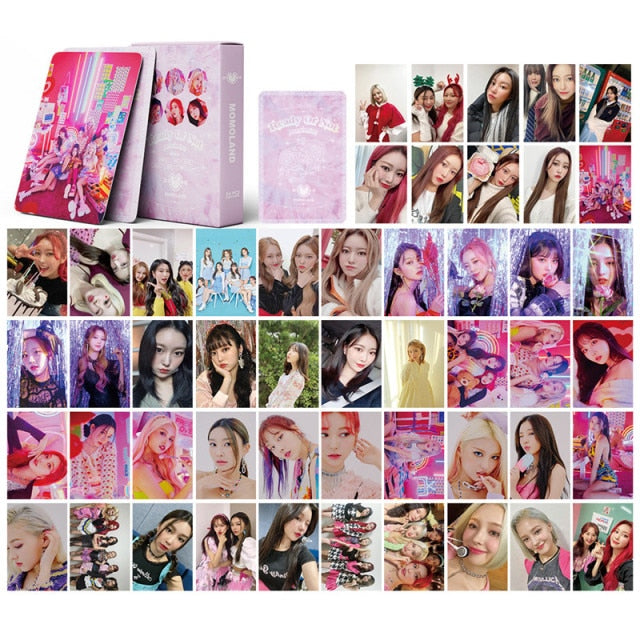 54Pcs/Set Kpop Seventeen Itzy Mamamoo Album Paper Lomo Card Photo Card Poster Photocard Fans Gift Collection Stationery Set