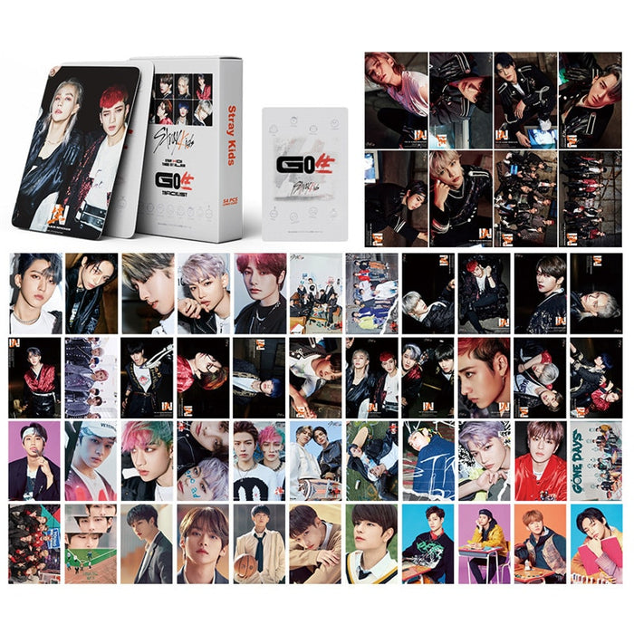 54Pcs/ Set Kpop Stray Kids Photocard GO LIVE New Album LOMO Card High Quality Self Made Cards For Fans Collection Stationery
