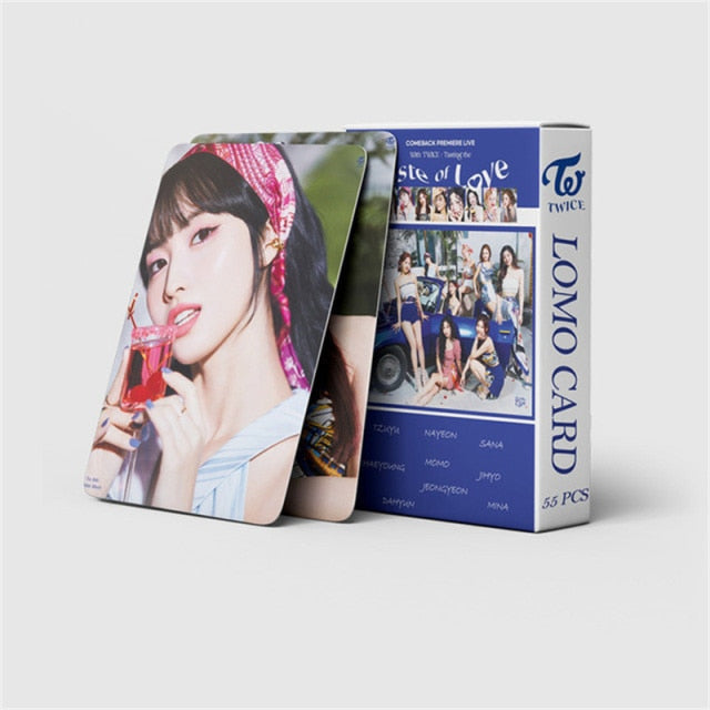 54Pcs/Set Mix 2021 New Kpop TWICE Lomo Card Kpop Girls New Album Postcards for Fans Gift Photo Print High Quality Kpop Photocard