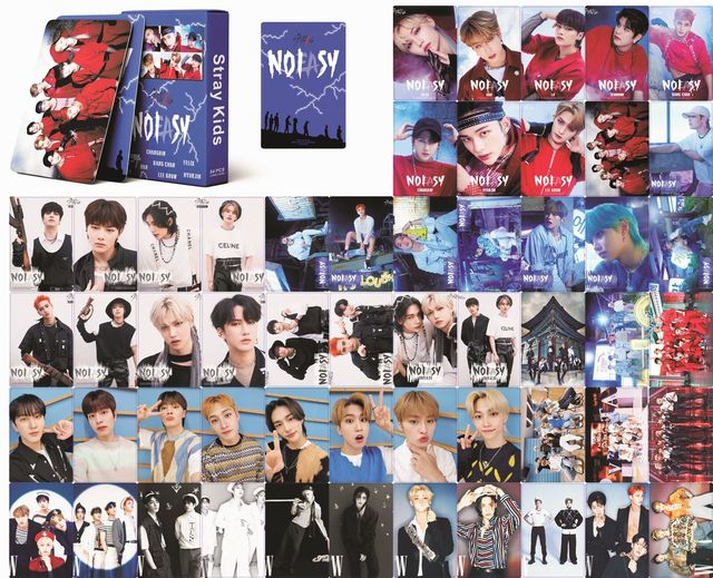 55 Pcs/Set 2021 KPOP Stray Kids Christmas Evel Lomo Cards New Music Album HD Photocards Postcard Korean Fashion Gift