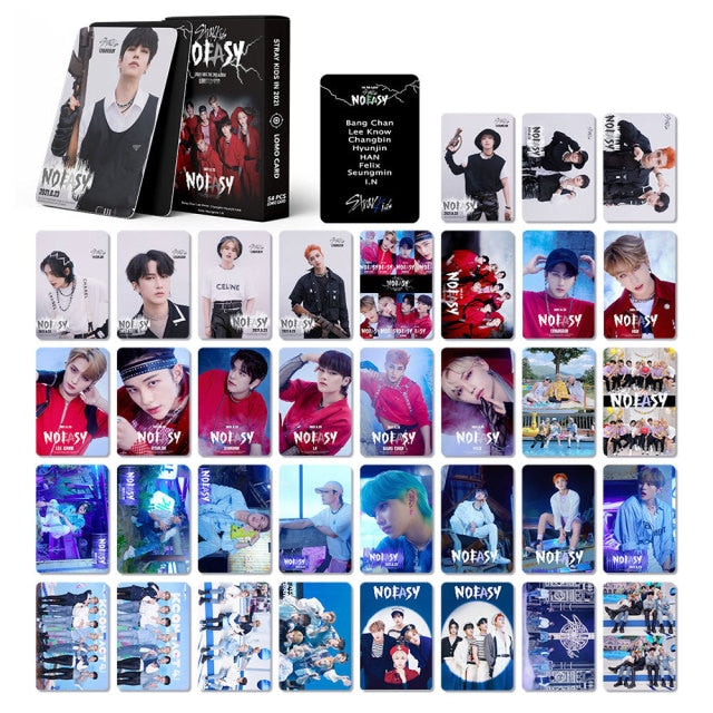 54pcs/set Kpop Stray Kids Postcard Christmas Evel New Plbum Music Lomo Cards HD Photocards NO EASY GO LIVE Korean Fashion Gift