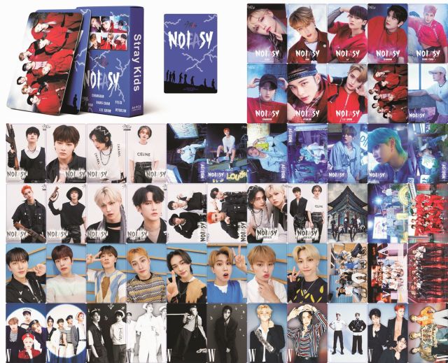 54pcs/set Kpop Stray Kids Postcard Christmas Evel New Plbum Music Lomo Cards HD Photocards NO EASY GO LIVE Korean Fashion Gift