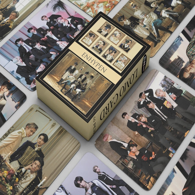 55pcs / Kpop ENHYPEN Lomo Cards New Photo Album DIMENSION : DILEMMA Enhypen Photocard for Fans Collection HD Photo card