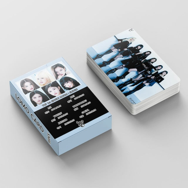55pcs/set KPOP IVE ELEVEN Lomo Cards Photocards Album LIZ Kpop Girls Group Ive Eleven Fans Collection Gift Postcards Photo Card