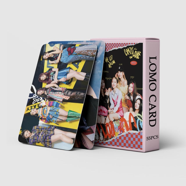 55pcs/set Kpop ITZY Lomo Cards High Quality HD Photo New Album CRAZY IN LOVE Photocard for Fans Collection K-POP ITZY