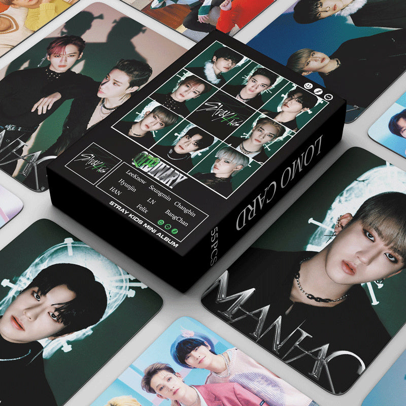 8pcs/set Kpop Idol Lomo Cards Stray Kids MANIAC Photocards Photo