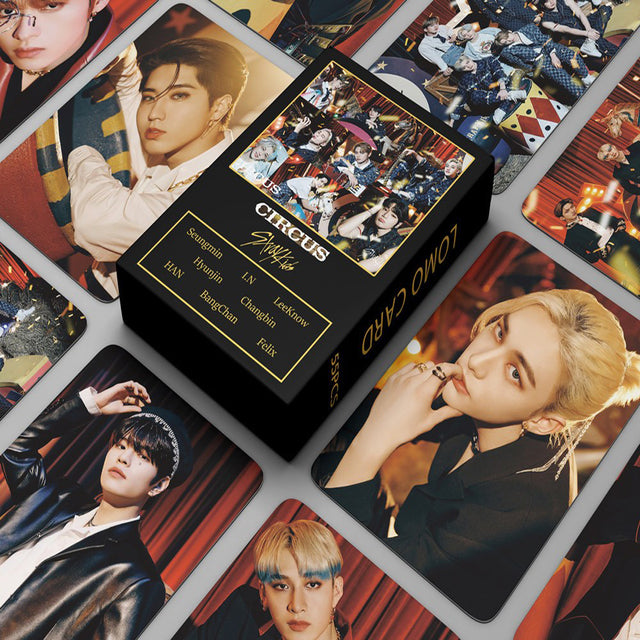 55pcs/set Kpop Stray Kids MANIAC CIRCUS NO EASY Album Lomo Cards Photocards
