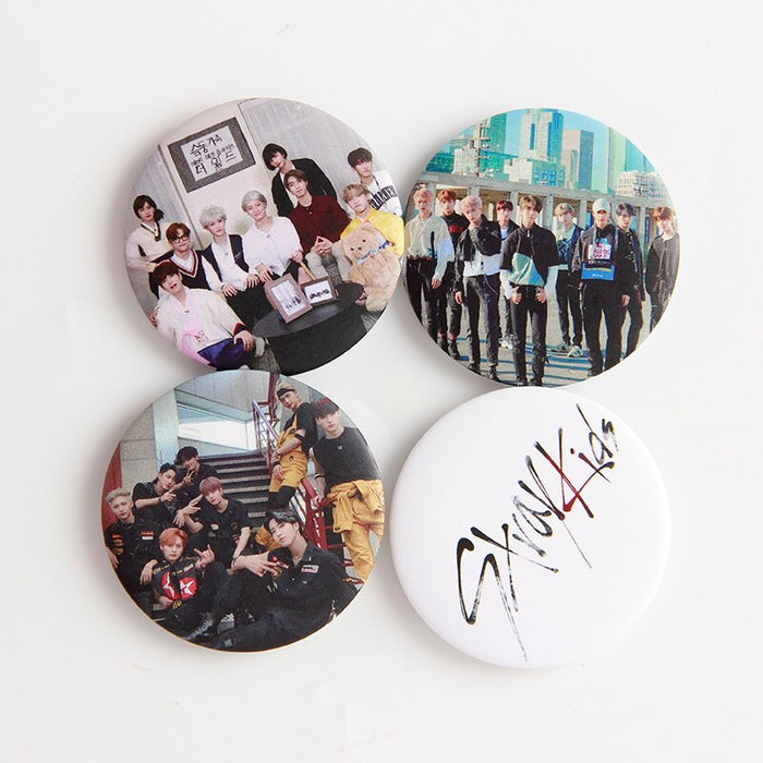 5cm 1 Pcs Kpop Straykids New Album GO Sheng Pins Badge Red Album Pin Brooch Accessories For Clothes Hat Backpack Decoration