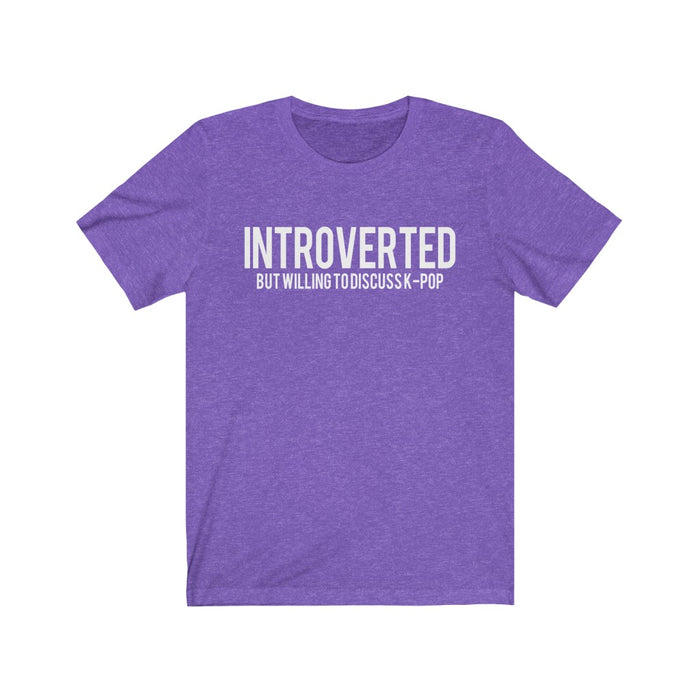 Introverted But Willing To Discuss K-Pop T-Shirt - Trendy Kpop T-shirts - Kpop Classic T-Shirt