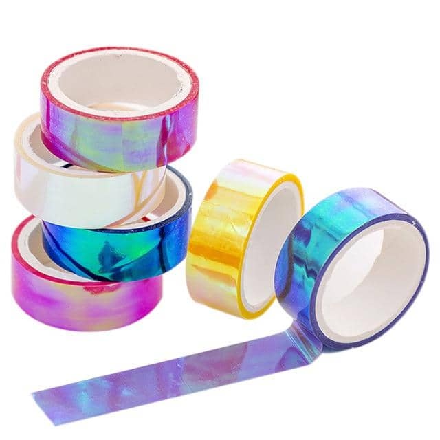 Kpop Newest 6pcs/Lot Set Glitter Foil Pastel Washi Tape Color Gilded Rainbow Kpop Gold Aesthetic Adhesive Holographic Decoration MaskingTape that you'll fall in love with. At an affordable price at KPOPSHOP, We sell a variety of 6pcs/Lot Set Glitter Foil Pastel Washi Tape Color Gilded Rainbow Kpop Gold Aesthetic Adhesive Holographic Decoration MaskingTape with Free Shipping.