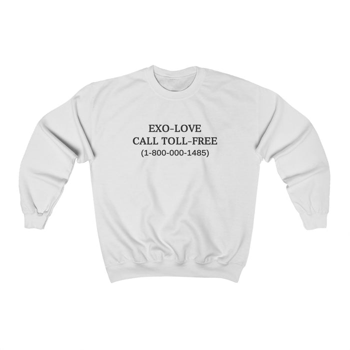 EXO Call Toll Free (1-800-000-1485) Sweatshirt - EXO Sweatshirt - Kpop Crewneck Women Sweatshirt