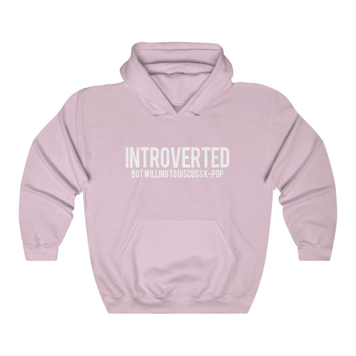 Introverted But Willng To Discuss K-Pop Hoodie - Trendy Winter Kpop Hoodies Kpop Fashion - Kpop Hooded Sweater