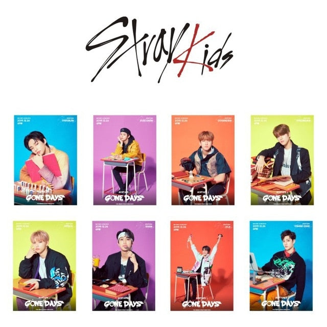 8pcs/set Stray Kids Photocard For fans collection New Album photo card K-pop straykids lomo cards high quality kpop supplies