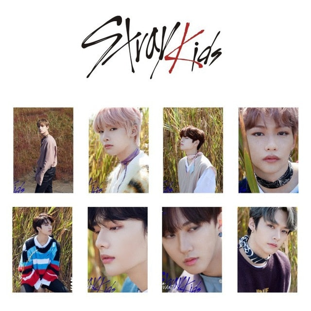 8pcs/set Stray Kids Photocard For fans collection New Album photo