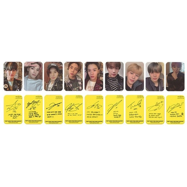 9PCS/Set Kpop NCT 127 Neo Zone New Album Photocard Self Made Photo Cards Photograph LOMO Card Stationery