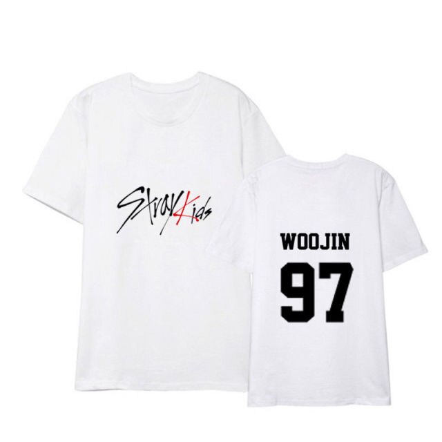 KPOP StrayKids T-shirt The HYUNJIN Letter Tee CHANGBIN Tshirt