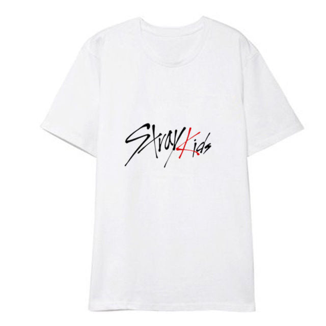 KPOP StrayKids T-shirt The HYUNJIN Letter Tee CHANGBIN Tshirt