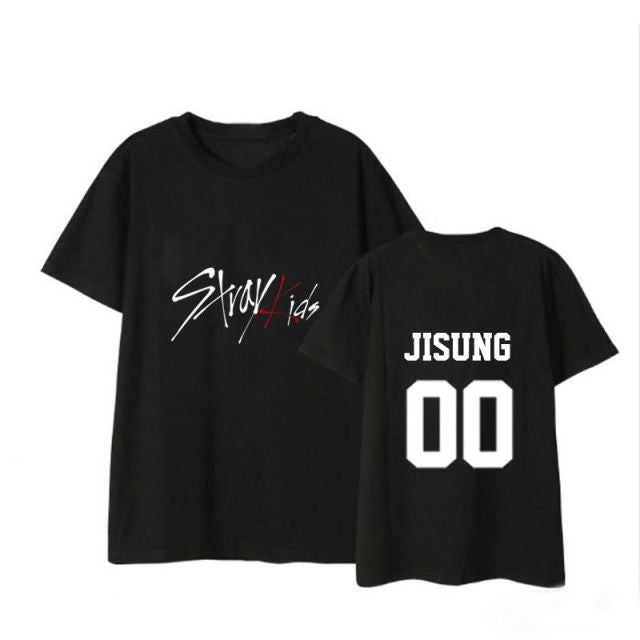 KPOP StrayKids T-shirt The HYUNJIN Letter Tee CHANGBIN Tshirt