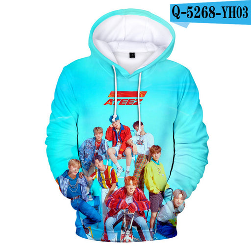 ATEEZ 3D Women/Men Kpop Hooded Sweatshirt - Kpopshop