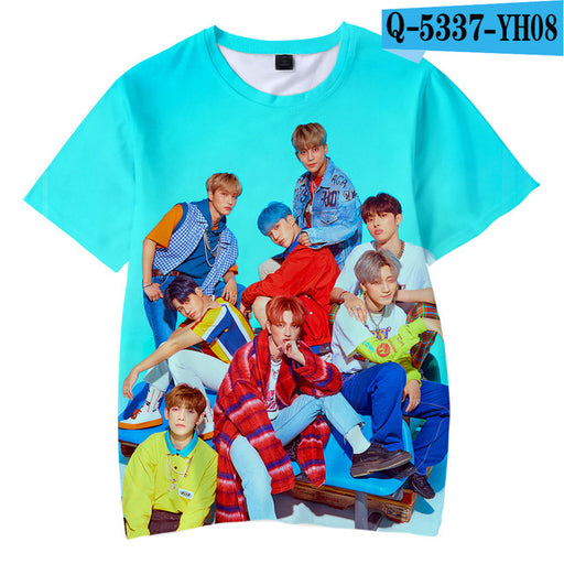 ATEEZ Kpop Korean Team 3D Kids T-shirt Children Boys/Girls 3d Highstreet - Kpopshop