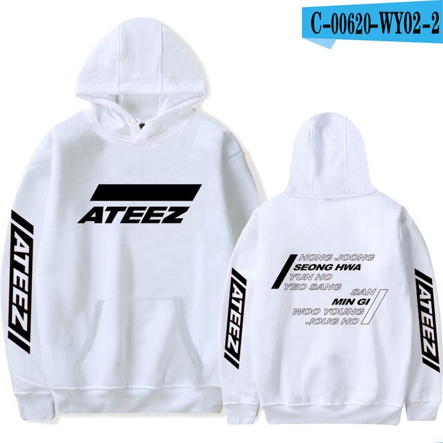 ATEEZ Men/women 2021 New Fashion Hip Hop Hoodies High Quality Streetwear Hoodies ATEEZ Men's Sweatshirt Print Casual