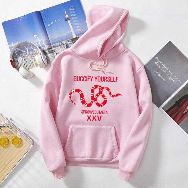 ATEEZ Women Brand Pullover Snake Sweatshirt Korean  Unisex  Hooded - Kpopshop