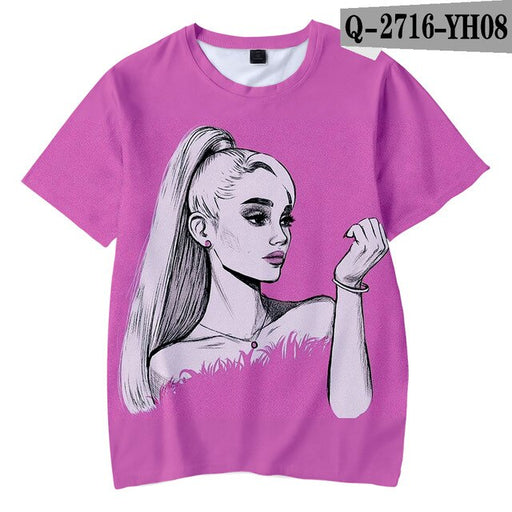 Ariana Grande Child Thank you next boy girl New Kpop Ariana Grande Hot Ladies T-shirt - Kpopshop