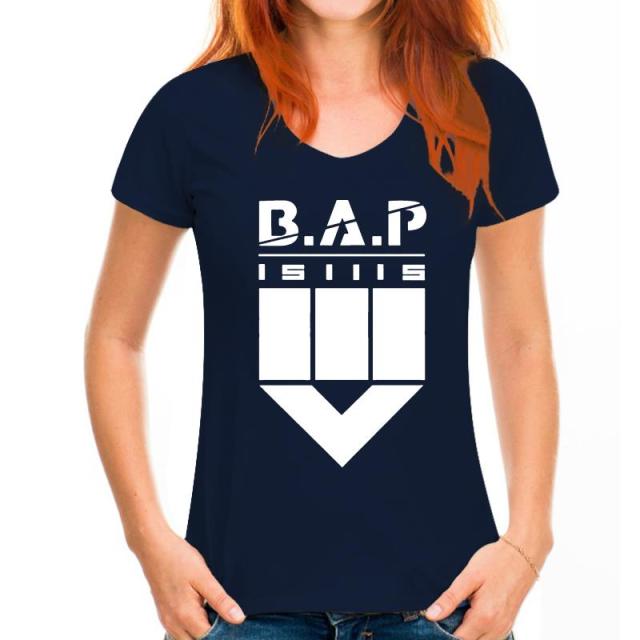 Bap B.A.P 151115 Come Back Album Same Printing O Neck Short Sleeve Loose T Shirt For Summer Kpop Fashion T-Shirt