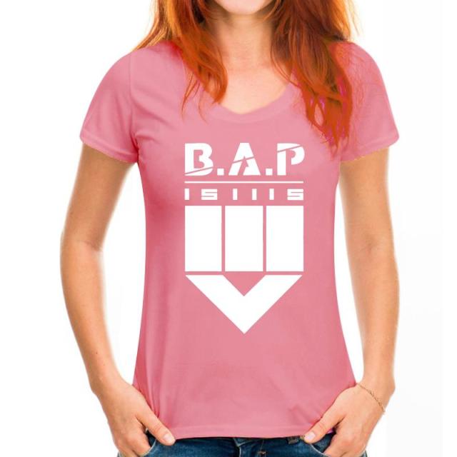 Bap B.A.P 151115 Come Back Album Same Printing O Neck Short Sleeve Loose T Shirt For Summer Kpop Fashion T-Shirt