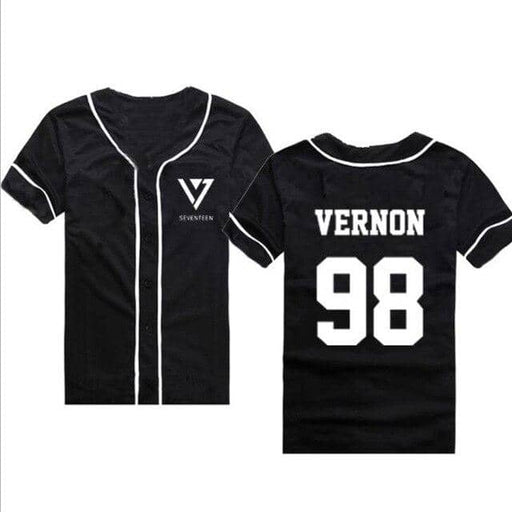 Kpop Newest Black White Cardigan Harajuku T Shirt Seventeen 17 Baseball Button Up Tee Shirt Casual Summer Hip Hop Style Tshirt Streetwear that you'll fall in love with. At an affordable price at KPOPSHOP, We sell a variety of Black White Cardigan Harajuku T Shirt Seventeen 17 Baseball Button Up Tee Shirt Casual Summer Hip Hop Style Tshirt Streetwear with Free Shipping.