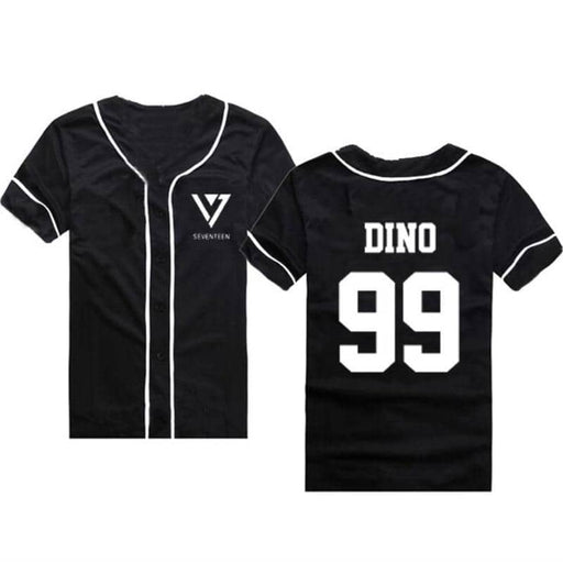 Kpop Newest Black White Cardigan Harajuku T Shirt Seventeen 17 Baseball Button Up Tee Shirt Casual Summer Hip Hop Style Tshirt Streetwear that you'll fall in love with. At an affordable price at KPOPSHOP, We sell a variety of Black White Cardigan Harajuku T Shirt Seventeen 17 Baseball Button Up Tee Shirt Casual Summer Hip Hop Style Tshirt Streetwear with Free Shipping.