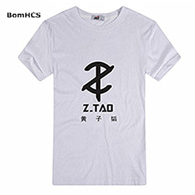 Kpop EXO Z.TAO t shirt Unisex Summer Cotton Short Sleeve Tee Shirt Tops Fans Support