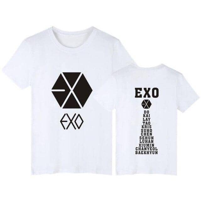 EXO KPOP Couple For Lovers Korean T-Shirt Women  k-pop  4XL