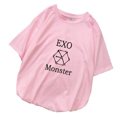 EXO Kpop T Shirt Women Cotton T-shirts Loose Casual Short Sleeve Tops Tee Shirt Femme Streetwear Camiseta Mujer Clothes