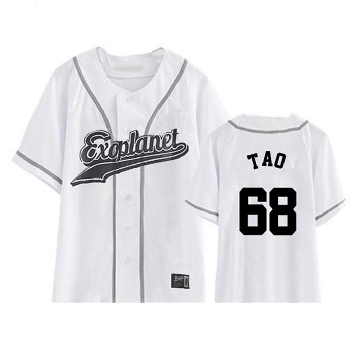 EXO Planet 3 EXOrDIUM T-shirt In Seoul KPOP Unisex BUTTON DOWN Peripheral Aid T-shirt