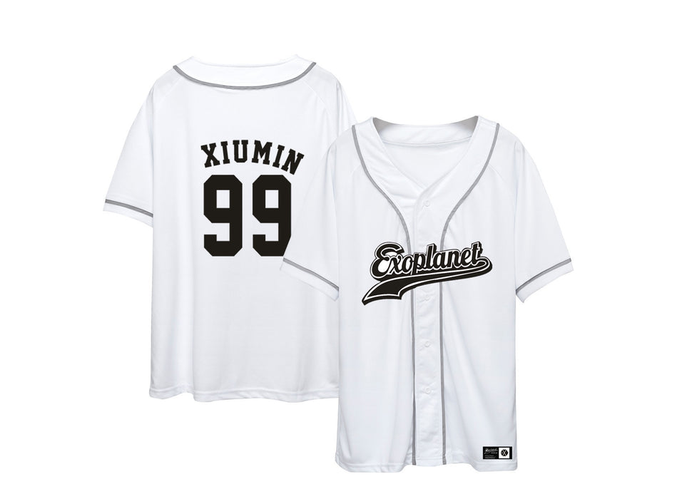 Exo T Shirt Women Baseball Tshirt Short Sleeve Shirt 2019 New Style Clothes BAEKHYUN LAY SEHUN Tao DO SUHO Tee Shirt Femme