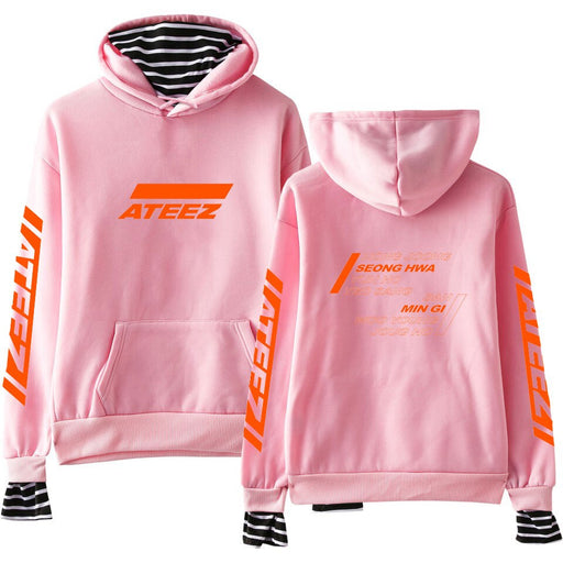 ATEEZ Fake Two Pieces Women Sweatshirt tshirts Kpops  Plus Size XXL - Kpopshop