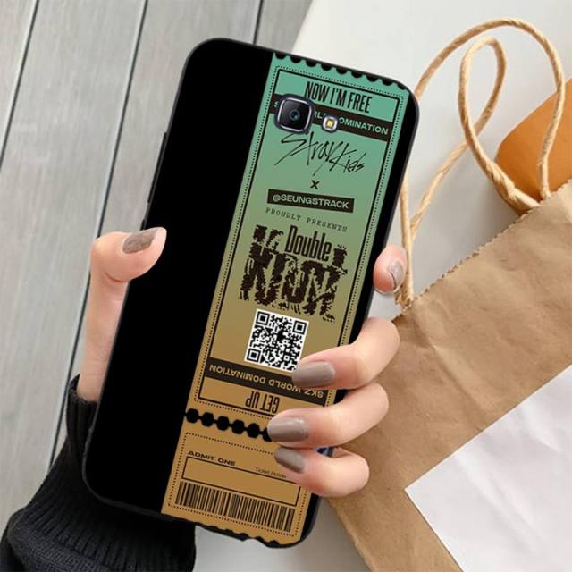 Stray Kids Air tickets Design Phone Case for Samsung J 4 5 6 7 8 prime plus 2018 2017 2016 J7 core