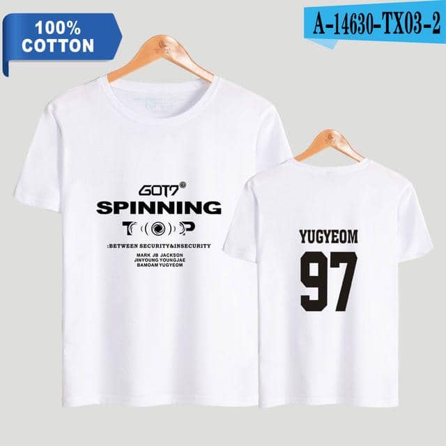 Kpop Newest TOMMY 2019 NEW Kpop GOT7 SPINNING TOP 2D Print 100% Cotton Women/Men Clothes Short Sleeve T-Shirt Hot Sale Casual T Shirt that you'll fall in love with. At an affordable price at KPOPSHOP, We sell a variety of TOMMY 2019 NEW Kpop GOT7 SPINNING TOP 2D Print 100% Cotton Women/Men Clothes Short Sleeve T-Shirt Hot Sale Casual T Shirt with Free Shipping.