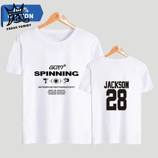 Kpop Newest TOMMY 2019 NEW Kpop GOT7 SPINNING TOP 2D Print 100% Cotton Women/Men Clothes Short Sleeve T-Shirt Hot Sale Casual T Shirt that you'll fall in love with. At an affordable price at KPOPSHOP, We sell a variety of TOMMY 2019 NEW Kpop GOT7 SPINNING TOP 2D Print 100% Cotton Women/Men Clothes Short Sleeve T-Shirt Hot Sale Casual T Shirt with Free Shipping.