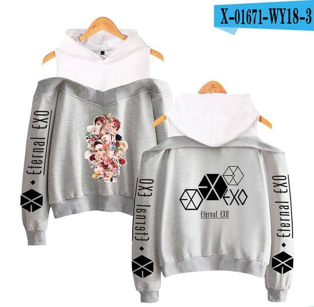 Kpop Newest Fashion Hoodies idol EXO Print kpop Harajuku Off Shoulder Hoodie Sweatshirt Women 2019 Hot Sale Casual Autumn Ladies  Streetwear that you'll fall in love with. At an affordable price at KPOPSHOP, We sell a variety of Fashion Hoodies idol EXO Print kpop Harajuku Off Shoulder Hoodie Sweatshirt Women 2019 Hot Sale Casual Autumn Ladies  Streetwear with Free Shipping.