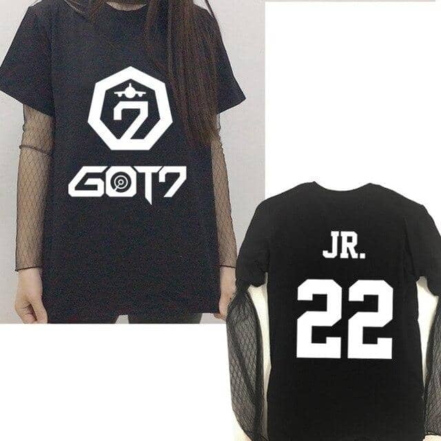 Kpop Newest GOT7 Seoul concert peripheral clothes with the same paragraph short-sleeved T-shirt lace backing girls summer two-piece suit that you'll fall in love with. At an affordable price at KPOPSHOP, We sell a variety of GOT7 Seoul concert peripheral clothes with the same paragraph short-sleeved T-shirt lace backing girls summer two-piece suit with Free Shipping.