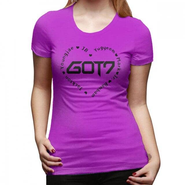 Kpop Newest Got 7 Kpop T-Shirt GOT7 Heart T Shirt Casual O Neck Women tshirt New Fashion Cotton Large Printed Short-Sleeve Ladies Tee Shirt that you'll fall in love with. At an affordable price at KPOPSHOP, We sell a variety of Got 7 Kpop T-Shirt GOT7 Heart T Shirt Casual O Neck Women tshirt New Fashion Cotton Large Printed Short-Sleeve Ladies Tee Shirt with Free Shipping.